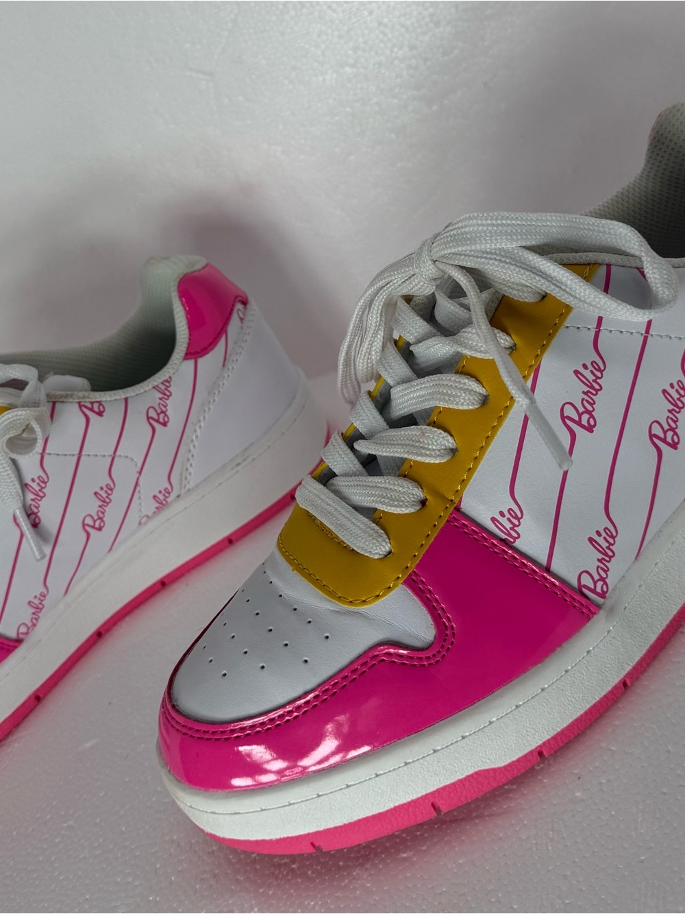 Barbie Logo Pink & Yellow Sneakers - Picture 12 of 13